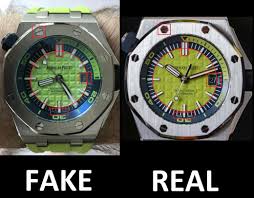I wanted to take away the fake one all this while to. Audemars Piguet Real Vs Fake Spot The Differences Watches