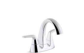 4 Inch Centerset Bathroom Faucet Home Depot Kohler Elmbrook 4 In Centerset 2 Handle Bathroom Faucet In Polish In 2020 Bathroom Faucets Faucet Gooseneck Kitchen Faucet