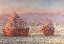 One Of My Favorites From Monet Meules Haystacks White Frost He Was Impressed To The Point Of Suggesting Monet Art Impressionist Paintings Claude Monet
