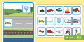 Grease your wheels, start your engines, and get ready to roll. Transport Kindergarten Sorting Activity For Children