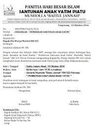 Download banner santunan anak yatim quantity. Contoh Surat Undangan Santunan Anak Yatim Sample Surat Undangan