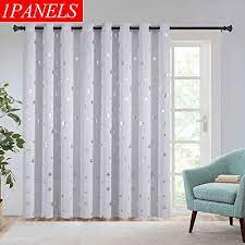 Estelar Textiler Wide Blackout Curtains Thermal Blackout Curtains With Silver Star Print Patt Insulated Curtains Thermal Blackout Curtains Curtains
