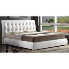 Maybe you would like to learn more about one of these? Jeslyn White Modern Bed With Tufted Headboard 3r862 Lamps Plus Modern Bed Upholstered Platform Bed Wholesale Interiors