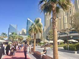 Jumeirah Beach Residences Jbr Street View Dubai Scenes