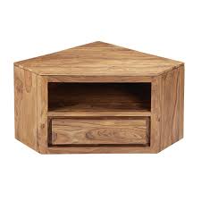 Meuble Tv D Angle 1 Tiroir En Sheesham Massif Maisons Du Monde Corner Tv Corner Tv Unit Tv Unit