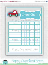 25 Off Sale Red Truck Chore Chart For Kids By