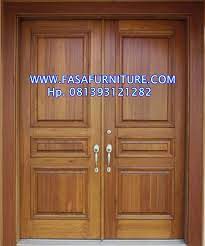 Apalagi memiliki bangunan dengan gaya desain yang sesuai dengan keinginan sendiri tentu saja semakin menjadi pilihan banyak orang. Pintu Rumah Minimalis Kayu Jati Kls 1 Modern Fasa Furniture Jepara Fasa Furniture Jepara