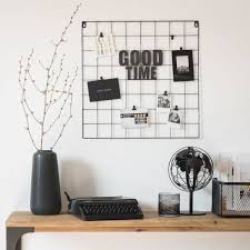 Home Office Isnpiration For Men Black Metal Grid Montage Frame 56x56 Maisons Du Monde Us White Room Decor Apartment Wall Decor Black Wall Decor