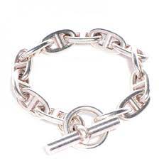 Hermes Sterling Silver Chaine D Ancre Bracelet 74119 Fashionphile