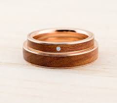 Wedding Band Set Wooden Bentwood Rings Gold Silver Rosegold Matching Rings Couple Ring Wooden Custom Order Wood Rings Couples Engangement Wedding Ring Bands Exclusive Engagement Rings Wedding Rings