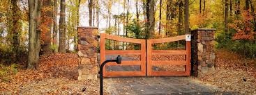 Put a shorter section at each end to preserve the symmetry of the fence. Driveway Gates Access Control Integrous Fences And Decks