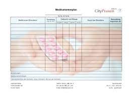 Bringen sie bitte zum termin bei ihrer fachärztin für kardiologie den ausgefüllten medikamentenplan in die citypraxen berlin mit. Medikamentenplan Zu Hause Ausfullen Und Mitbringen