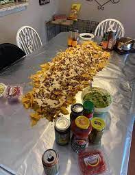 Nacho Table Party Food And Drinks Mexican Food Recipes Food Lover