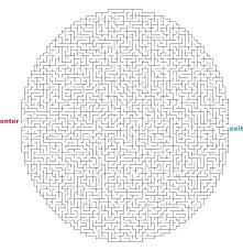 mazes to print hard oval circle mazes