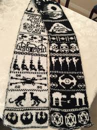 Double Knitting Star Wars Scarf By Kper Free In My Raelry Library Https Www Ravelry Com Patterns L Double Knitting Scarf Knitting Patterns Machine Knitting