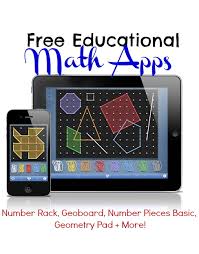 Free Educational Math Apps Number Rack Geoboard Number Pieces Basic Geometry Pad More Educational Math Apps Math Apps Math Learning Center