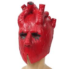 Latex Red Costume Masks & Eye Masks for sale