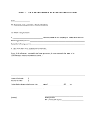 2021 Proof Of Residency Letter Fillable Printable Pdf Forms Handypdf