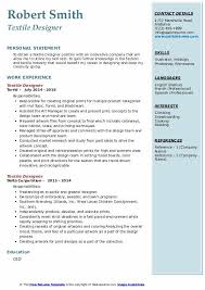 Cover letter examples see perfect cover letter samples that get jobs. Textile Designer Resume Samples Qwikresume