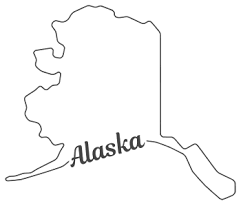 This page creates outline maps of alaska. Alaska Map Outline Printable State Shape Stencil Pattern Patterns Monograms Stencils Diy Projects
