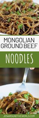 Mongolian Ground Beef Noodles Recipe Quick Beef Recipes Beef Recipes Easy Slow Cooker Recipes Beef