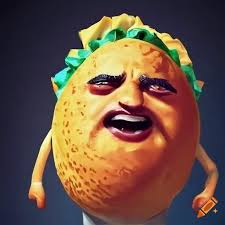 Taco man serving delicious Mexican food