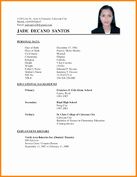 Image Result For Resume For Applying Job Abroad Basic Resume Examples Simple Resume Format Basic Resume