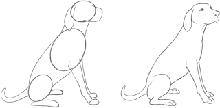 Learn how to draw a cartoon dog sitting down. Draw A Dog Sitting Novocom Top
