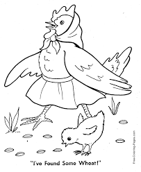 Portrait and landscape little red hen story a4 page borders. Little Red Hen Story Found Wheat