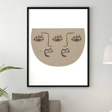 Abstract Face Watercolor Print, Printable Wall Art, Modern Woman Art,  Neutral Wall Art, Boho Home Decor, Instant Download, Minimalist Poster