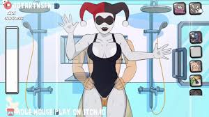 Classic Harley Quinn Fucked In The Shower Against The Glass - Hole House  Game