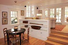 Split Level Living Spaces Sunken Living Room Living Room Remodel Room Remodeling