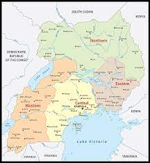 Uganda on a world wall map: Uganda Maps Facts World Atlas