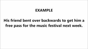 Add bend over backwards to one of your lists below, or create a new one. Idiom To Bend Over Backwards Youtube