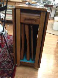 Vintage Danish Modern Drop Leaf Table W 4 Hideaway Folding Chairs Drop Leaf Table Leaf Table Vintage Danish Modern