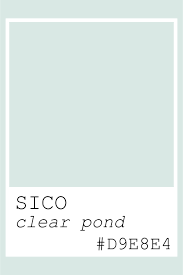 Sico Clear Pond D9e8e4 Color Code