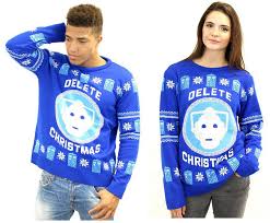 We've jumped into that little blue box (it's bigger on the inside) battled aliens and ran from monsters in order to bring to you this selection of doctor who themed christmas jumpers. Official Doctor Who Cyberman Christmas Jumper Merchandise Guide The Doctor Who Site