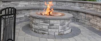 Ep henry coventry fire pit. Cast Stone Wall Round Fire Pit Kit Carefree Lawn Center