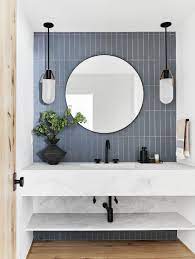 How To Design A Modern Dramatic Powder Room Bathroom Interior Design Modern Bathroom Design Bathroom Decor