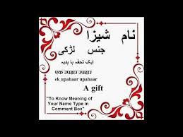 Shiza Name Meaning In Urdu Shiza Arabic Name Meaning Youtube Islamic Names With Meaning Names With Meaning Islamic Baby Names
