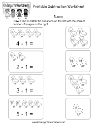 This Is A Cute Subtraction Worksheet For Kindergarteners You Can Download Print Or Us Kindergarten Math Worksheets Subtraction Kindergarten Math Subtraction