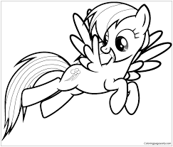 Polish your personal project or design with these rainbow dash transparent png images, make it even more personalized and more attractive. My Little Pony Rainbow Dash 2 Coloring Page Free Coloring Pages Online