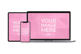 Promote your responsive website or app across multiple devices in one mockup. Responsive Website Mockup With Apple Devices Mediamodifier