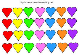 Gommettes Coeurs En Couleurs Gommette Coloriage Fete Des Mamans