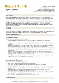 Example resume objectives for civil engineers. Project Engineer Resume Samples Qwikresume