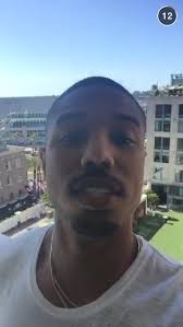 Michael B. Jordan popping up af the end of the comic con snapchat story  looking 😍😍😍😍