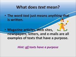 What is the purpose of the text ?. Text Purpose Ppt Download