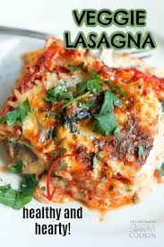 This Veggie Lasagna Is Packed With Vegetables And Smothered With Ricotta And Mozzarella Cheese This Dish Is Perfect For Entree Recipes Veggie Lasagna Recipes