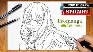 How to draw Sagiri Izumi from Eromanga Sensei - YouTube
