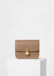 Natural calfskin, liege calfskin, goatskin. Celine Taupe Calfskin Liege Medium Classic Box Bag Burberry Handbags Celine Box Bag Celine Classic Box